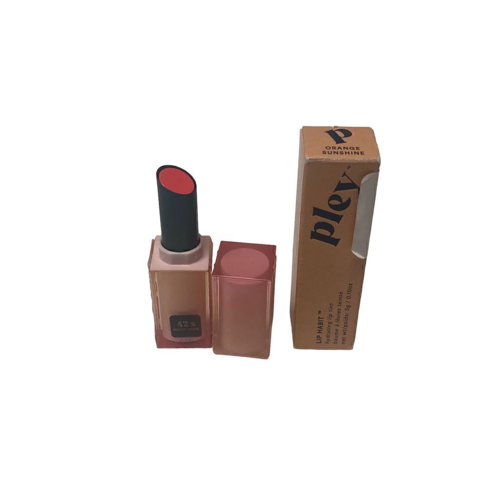Pley Lip Habit Lipstick‎ In Orange Sunshine New In Box